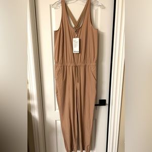 LuluLemon Tan Shift in Time Jumpsuit